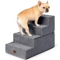 EHEYCIGA Dog Stairs for Small Dogs 18" H, 4-Step