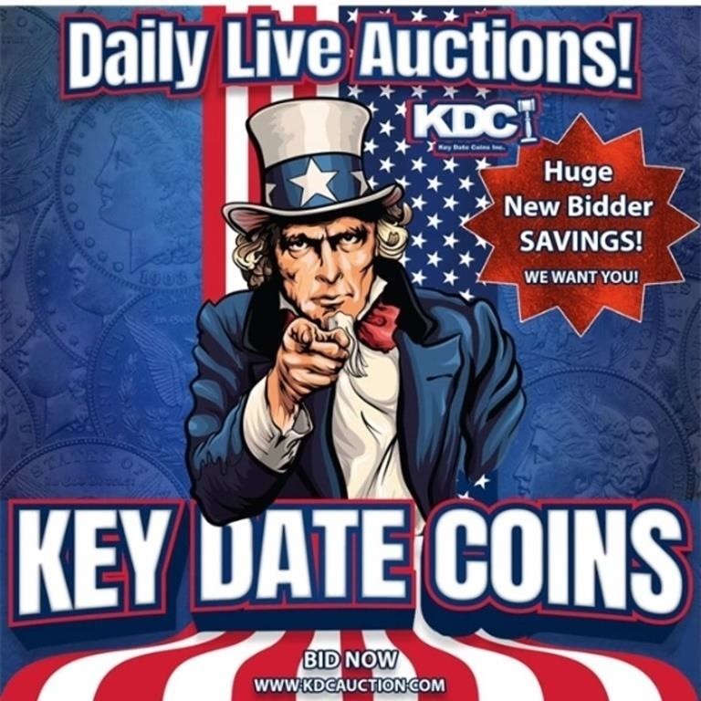 Key Date Coins Spectacular Timed Auction 20.1