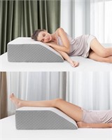 Leg Elevation Pillow 24x21x8 White&Grey