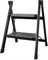 2 Step Ladder Folding Step Stool with Wide