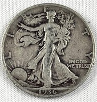 1936-S Walking Liberty Silver Half Dollar