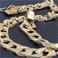 14K Gold Bracelet 8" - 13.9 grams