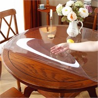 Upgraded Version Clear Round Table Cover