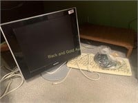 Sony flat panel monitor and keyboard