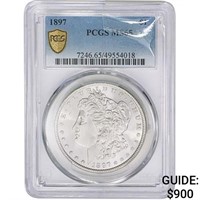 1897 Morgan Silver Dollar PCGS MS65