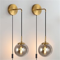 Wall Sconces Set of Two Plug in Wall Sconces  with