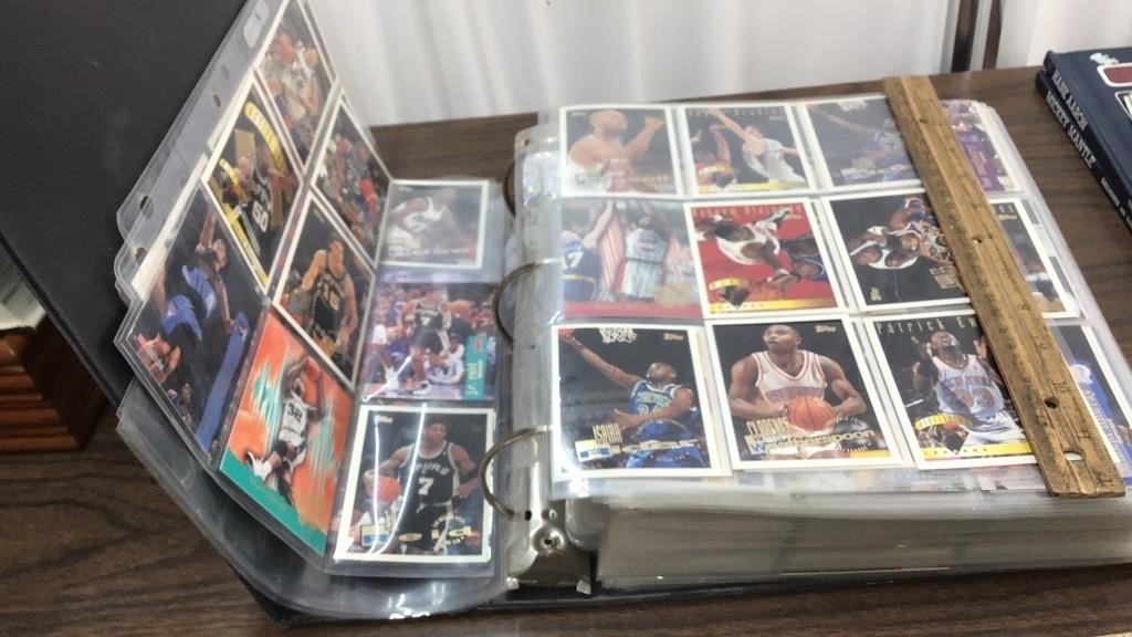 Basketball collector binder w/ cards