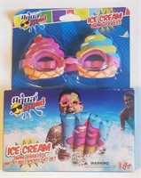 Aqua Splash Ice Cream swim goggle set
