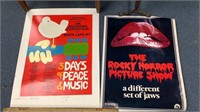 Vintage Woodstock (Signed)& Rocky Horror Posters