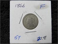 1866 Three Cent Nickel-