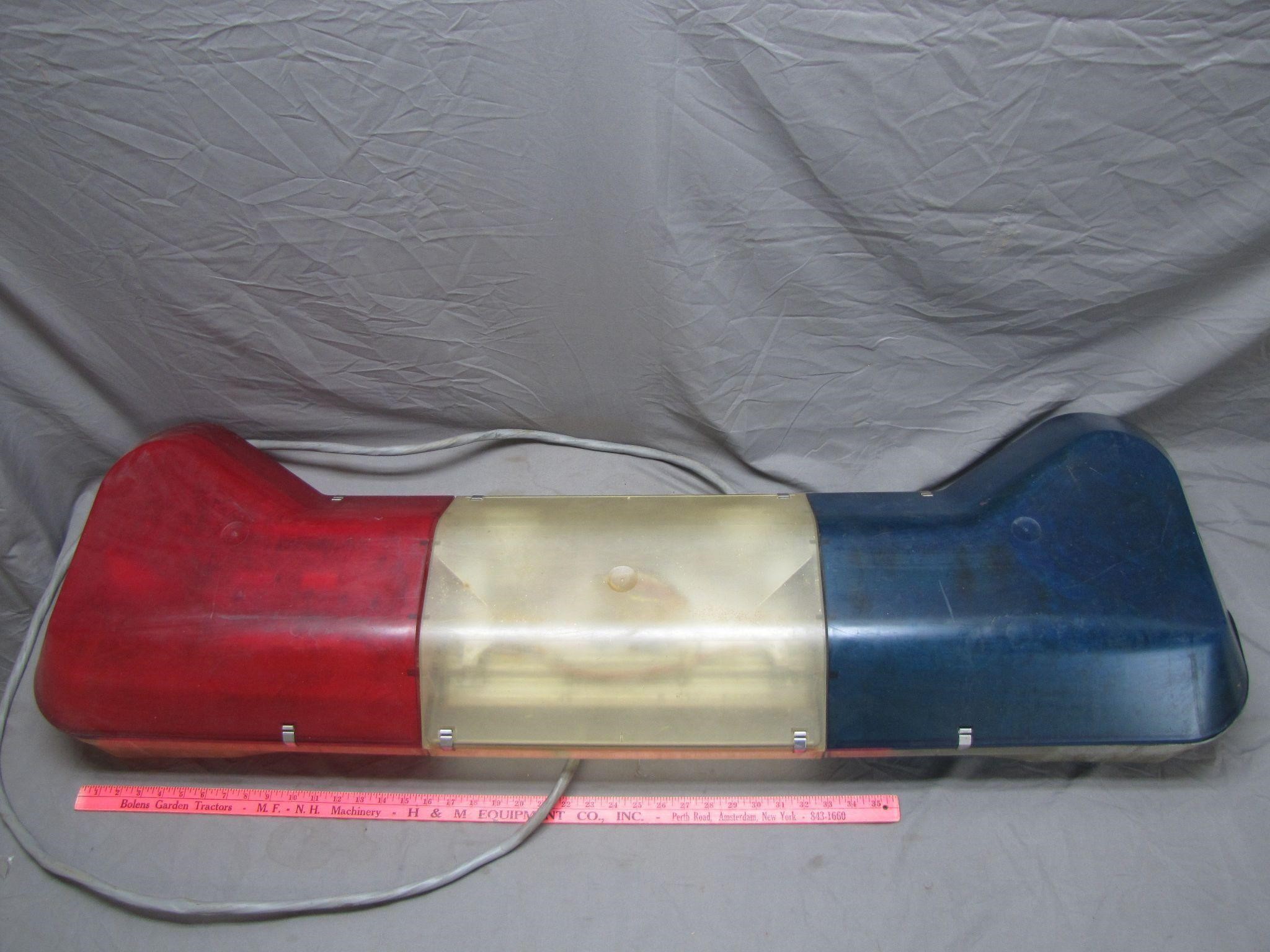 Vintage Police Vehicle Emergency Light Bar