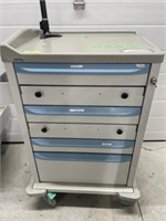 Medical Cart With Storage Bins And Key, 27x23x43 "