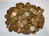 300+ Lincoln Wheat Cents - Some Steel