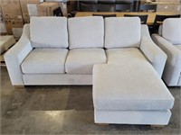 Thomasville - 2 Piece Grey Fabric Chaise