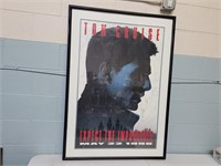 Signed Tom Cruise Mission: Impossible Poster