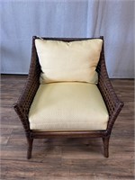 LaCor Casa Blanca Rattan & Leather Lounge Chair