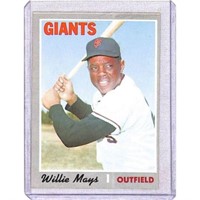 Crease Free 1970 Topps Willie Mays