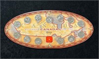 1999 Canada Millennium Quarter 13 Coin Set