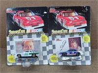 Nascar Collectible Die Casts w/ Cards - set of 2