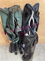 (2) Folding bag chairs (dusty)