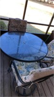 Patio table and 3 chairs