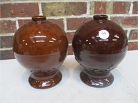 2 Red Wing Pottery Vases