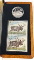2005 Limited Edition Majestic Moose Silver Coin &