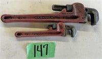 Olympia 14" and 8" Pipe Wrenches