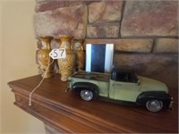 vases and collector coin truck