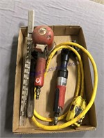 Air tools--ratchet, sander, short cord extension