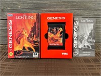 Sega Genesis The Lion King Game W/ Box