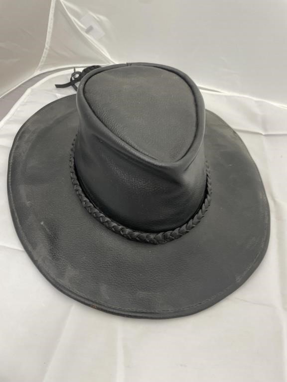 Leather Hat sz S