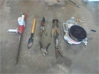 Lot of yard tools