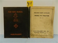 1963 AC D-15 Tractor Parts Catalog & Flat Rate