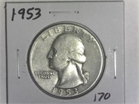 1953 Washington Quarter