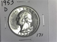 1953-D Washington Quarter