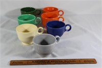 7 Fiestaware Tea Cups