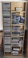 CD Cabinet with Contents