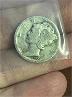 1929D silver dime