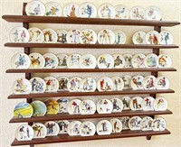 Huge Norman Rockwell miniature plate collection