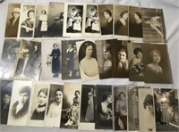 Antique Real Photo Post Cards of Women lot of 30