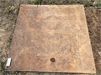 1/2" Thick 43"x43" Steel Plate