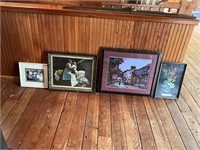 Lot of 4 framed prints