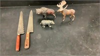 Knives Plastic Animals