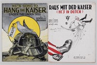 WWI HANG THE KAISER SHEET MUSIC