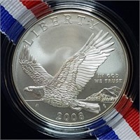 2008 Bald Eagle Uncirculated Silver Dollar MIB