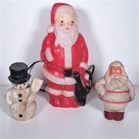 Santa Blow Mold, Paper Mache Candy Containers