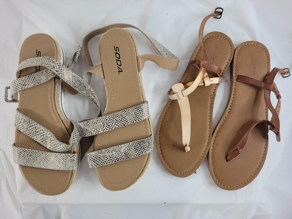 Size 8 and 1/2 women's sandals