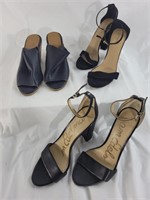 Size 8.5 and Size 9 Women's black heels