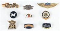 1970's-80s Harley-Davidson, AMA, & Motorcycle Pins